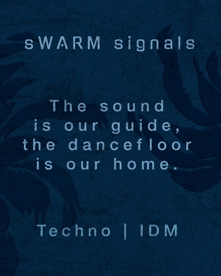 sWARM signals: The sound is our guide, the dancefloor is our home. Techno and IDM.